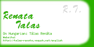 renata talas business card